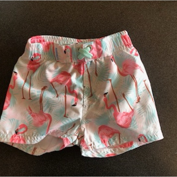 Rugged Butts 3-6 months flamingo boys swim trunks - Picture 2 of 2